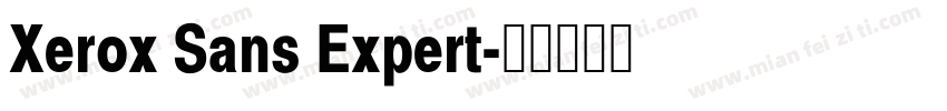 Xerox Sans Expert字体转换